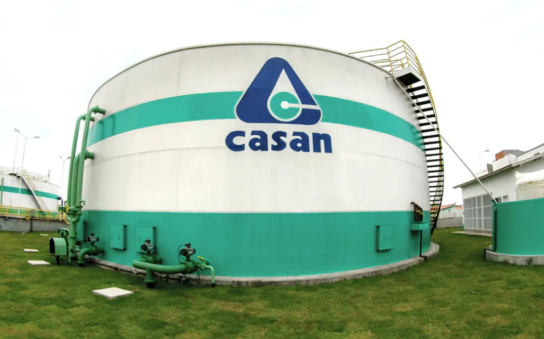Reservatório da CASAN, referência do modelo de saneamento encerrado em Concórdia